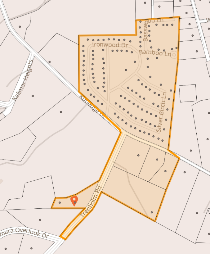 Map of Trenholm Rd and Half Way Tree Mobile Home Park