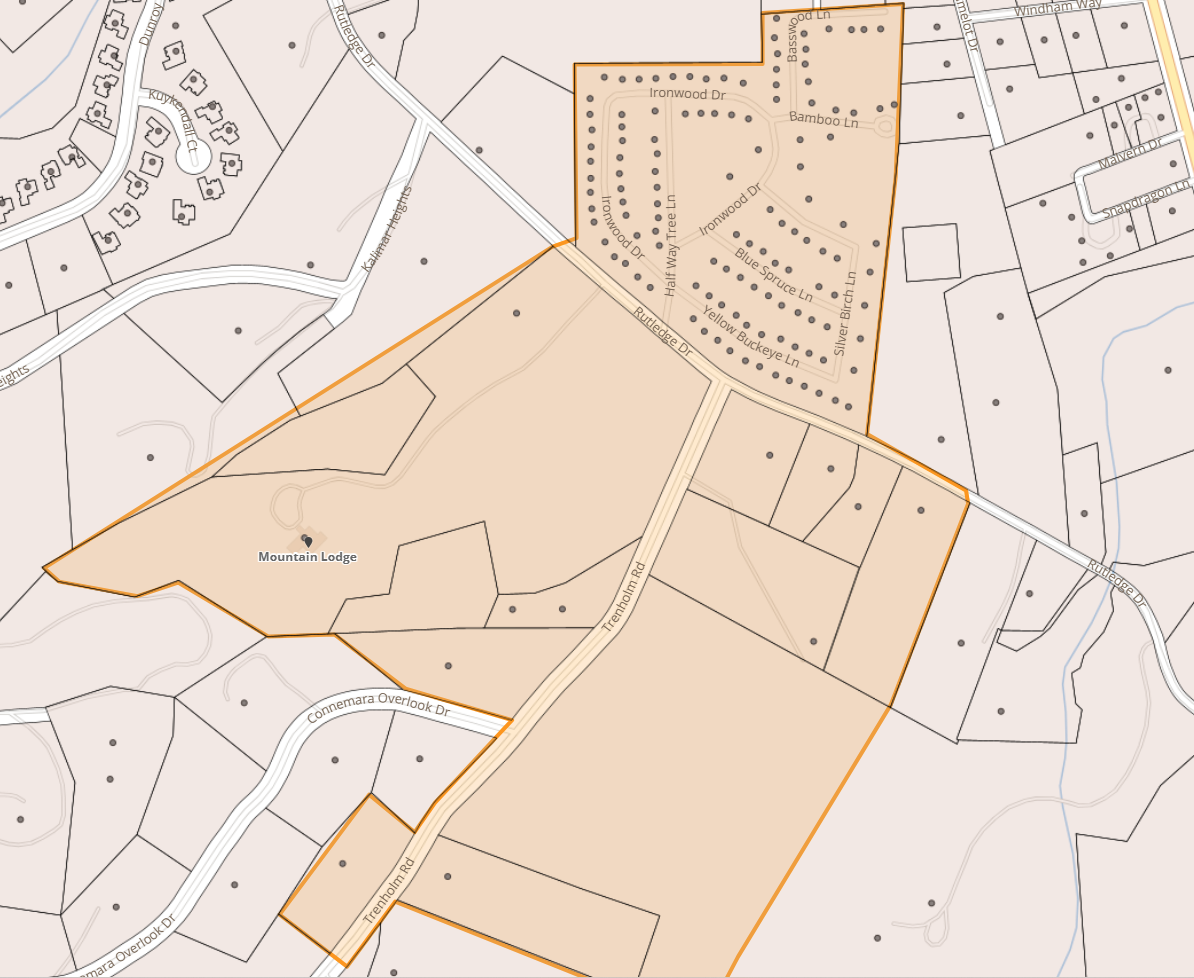 Map of Trenholm Dr and Rutledge Rd area