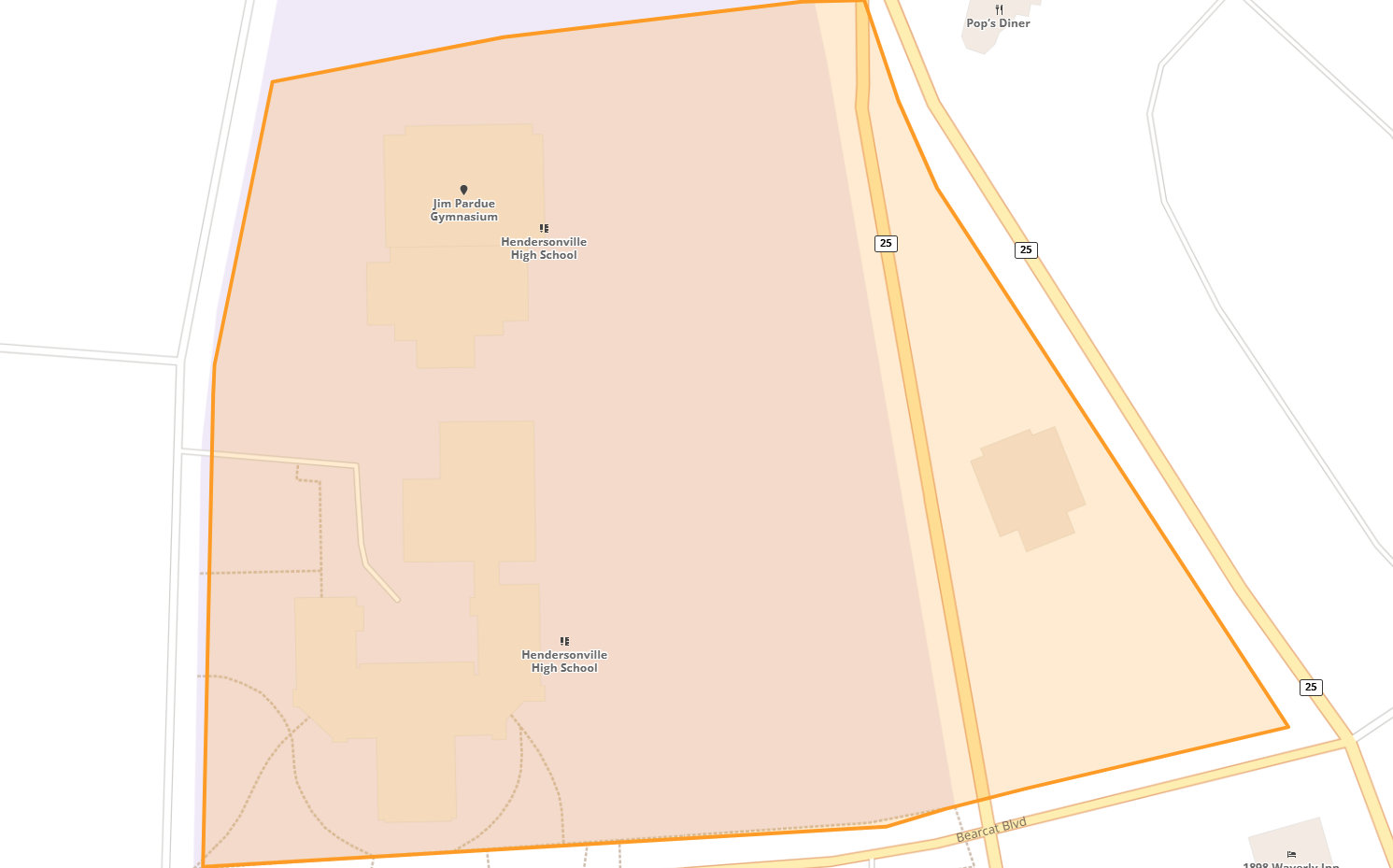 Map of N Main St