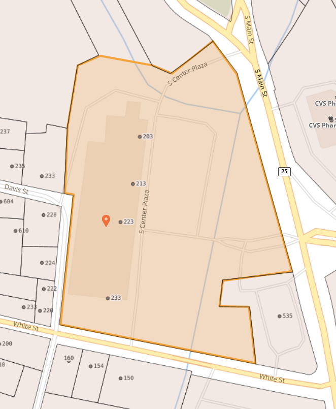 Map of 223 Greenville Hwy in Hendersonville