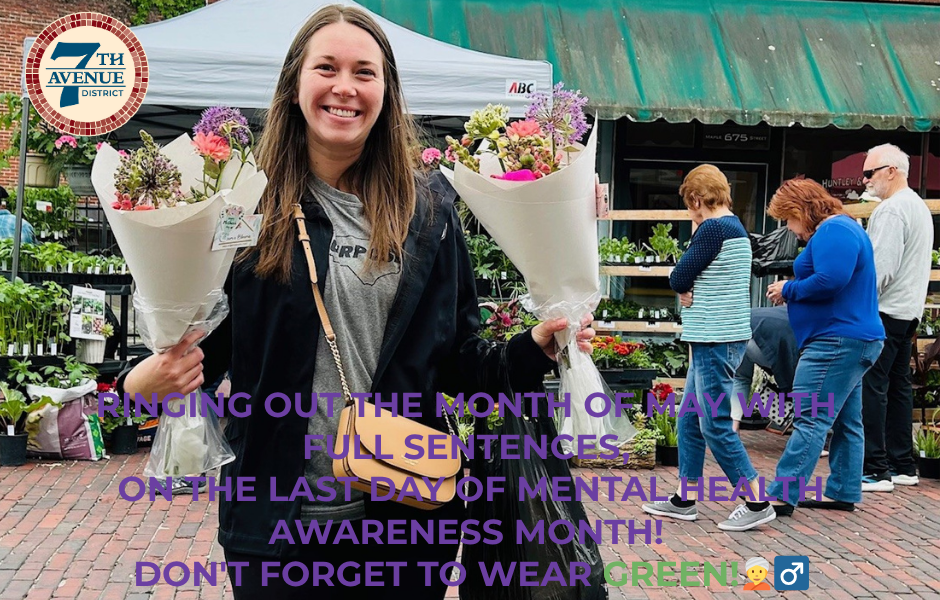 Woman buying flowers at the market