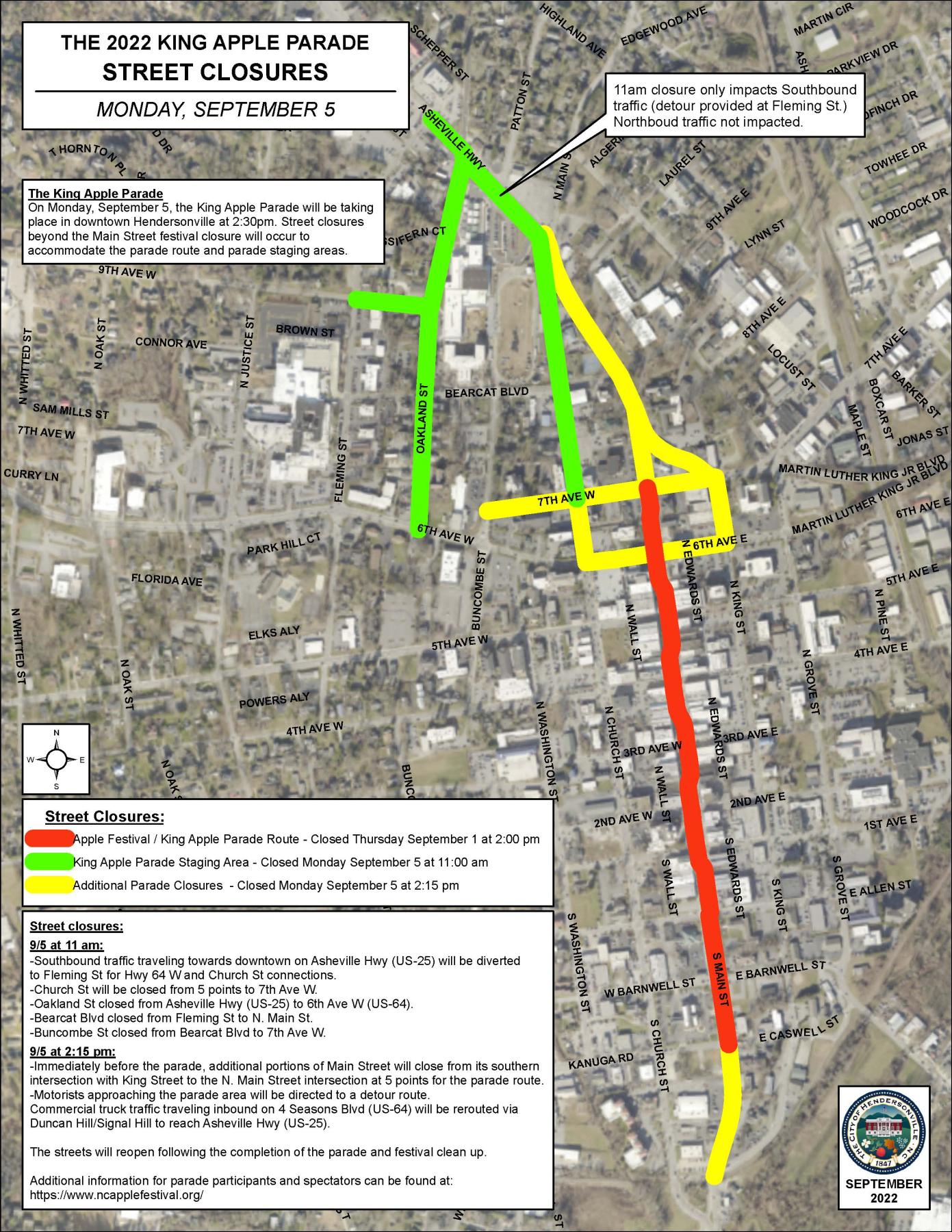 street closure map