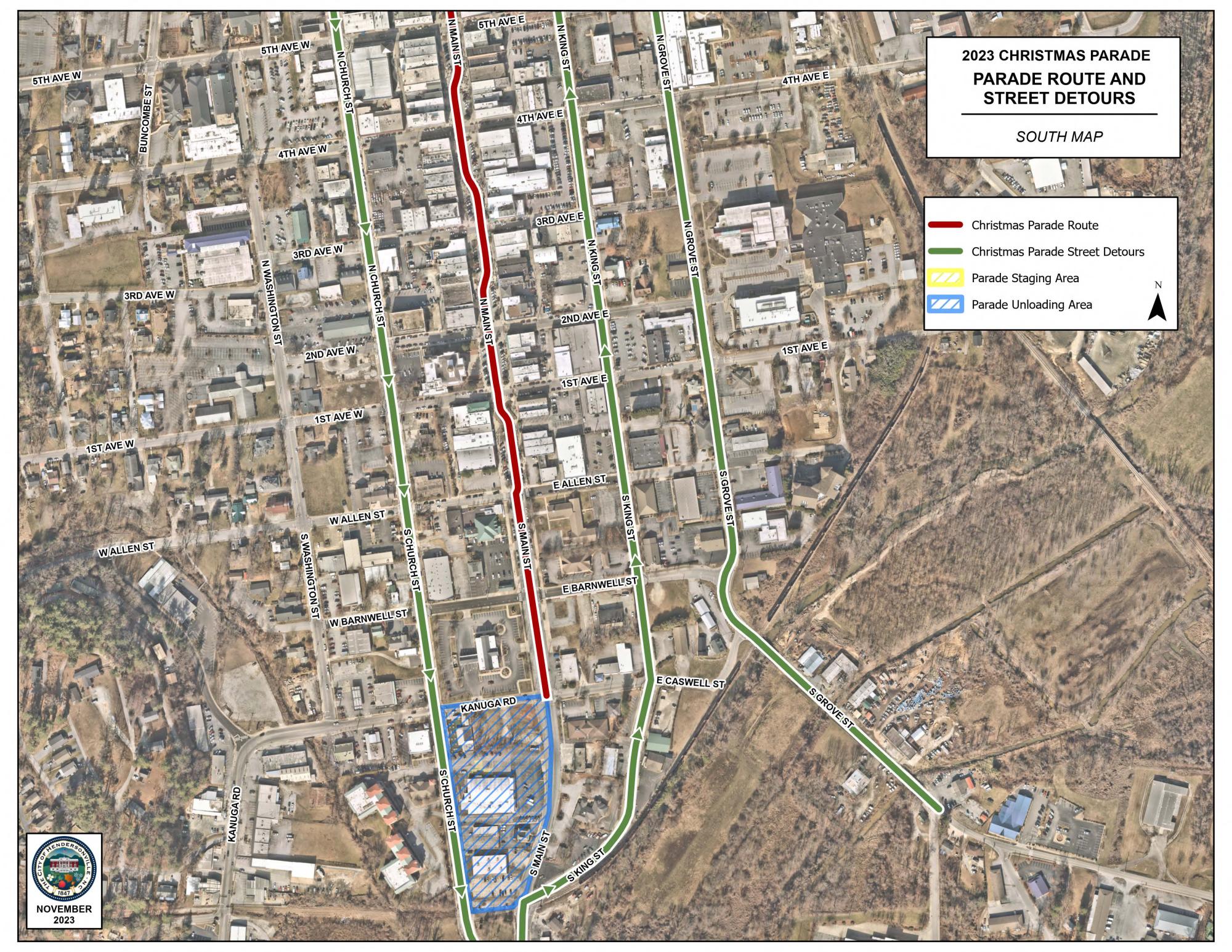 parade map south