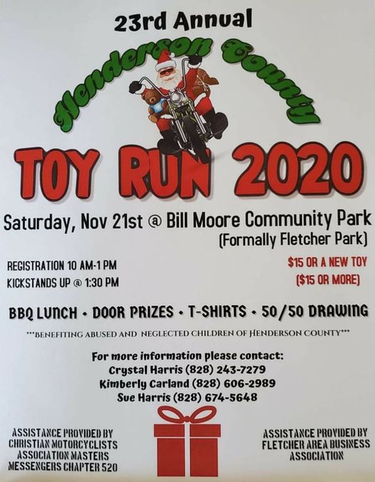 23 annual toy run poster