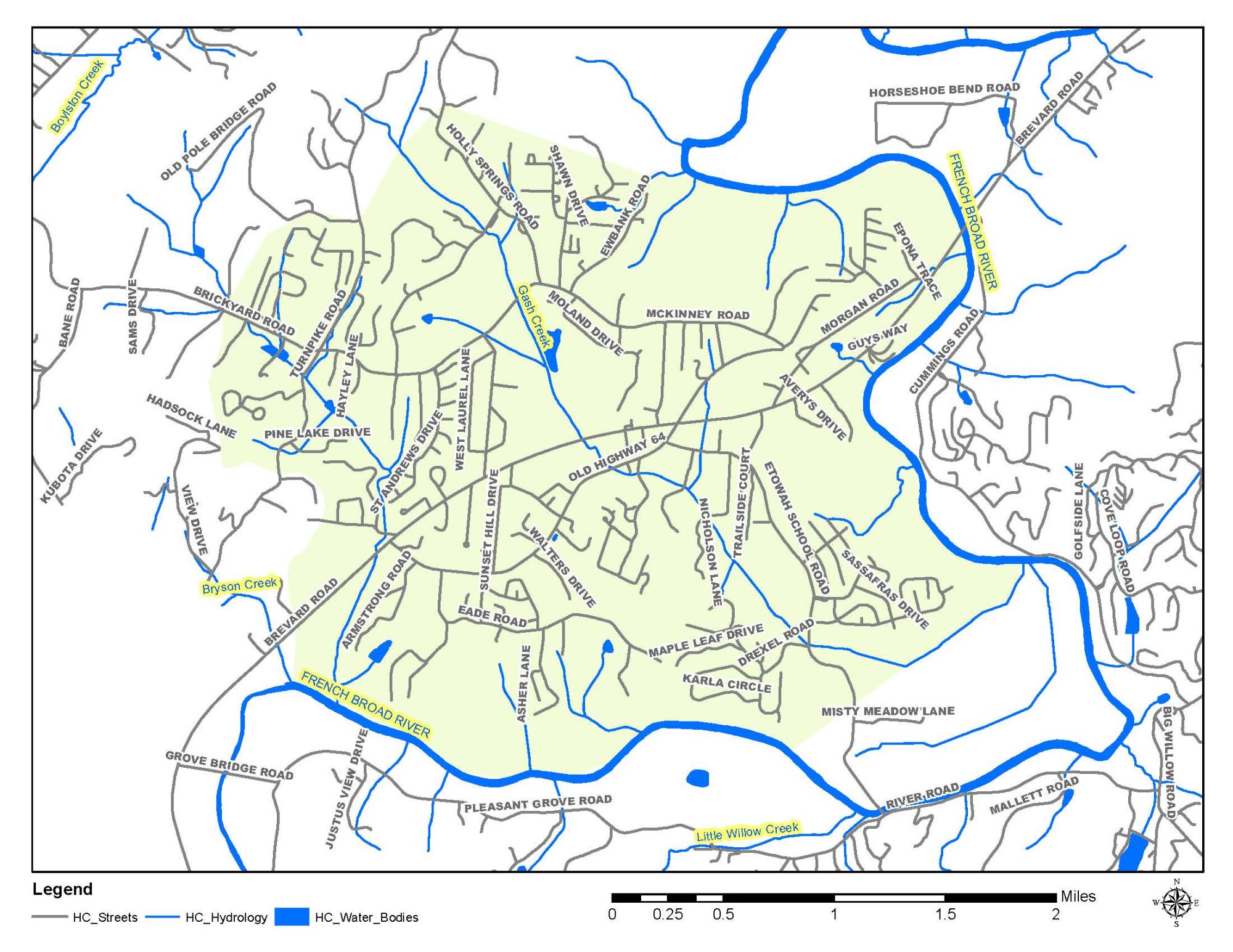 map of etowah area