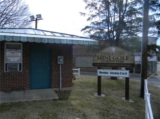 Photo of Mini Golf Office and Sign