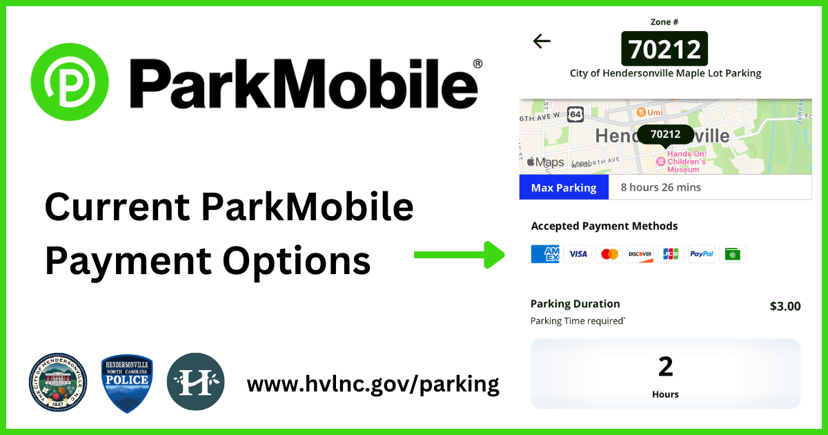 screenshot of parkmobile app
