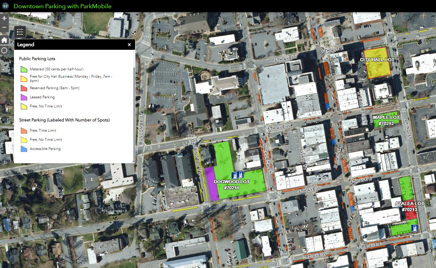 Parking | City of Hendersonville, NC | Official Website