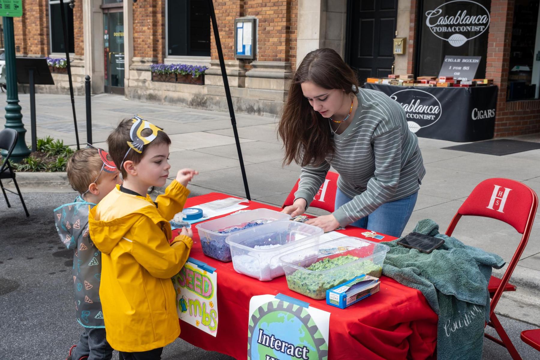 Multiple educational booths are situated at the festival for all ages to enjoy and learn.