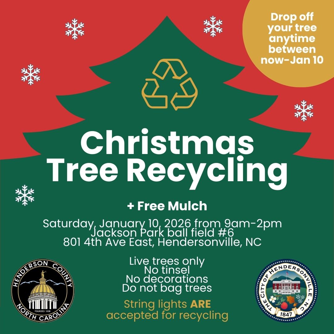 Christmas tree recycling event