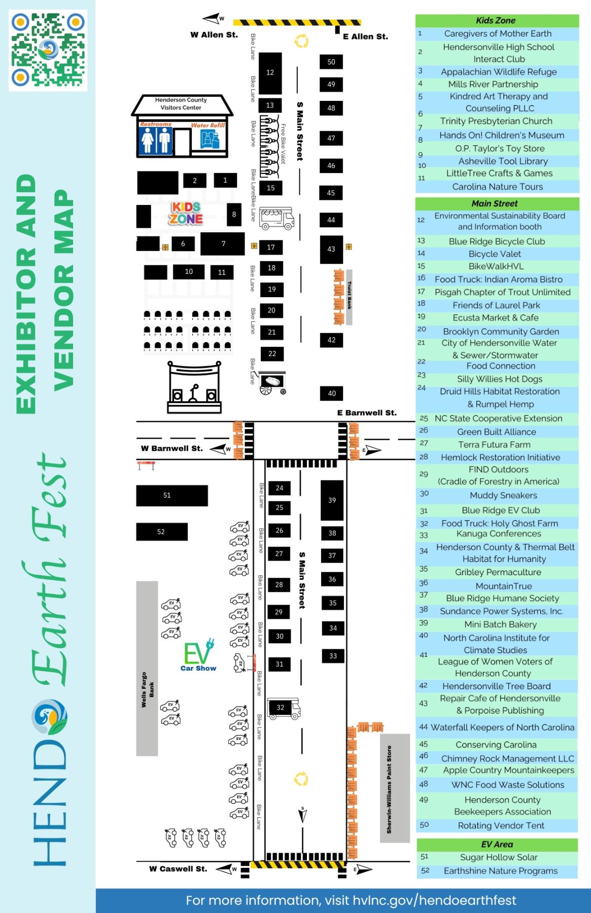 Hendo Earth Fest exhibitor lineup