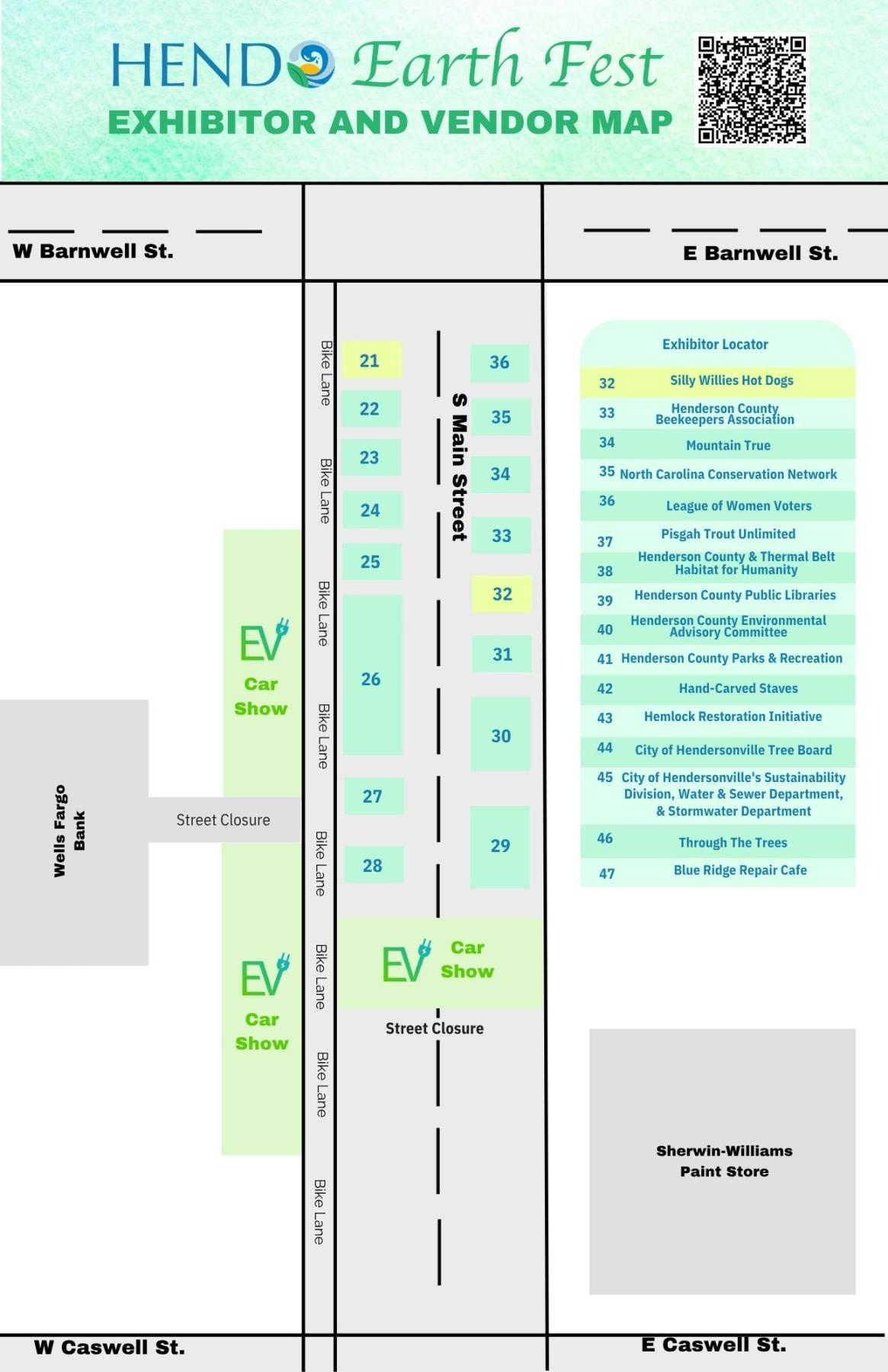 Hendo Earth Fest event map