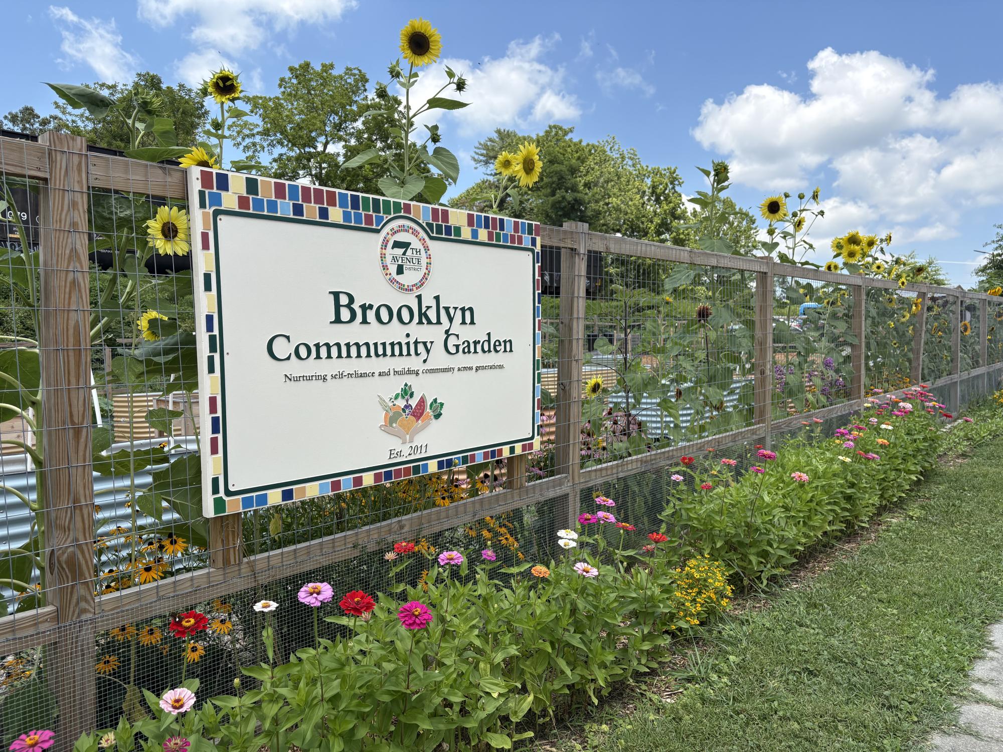 Brooklyn Community Garden front entrance