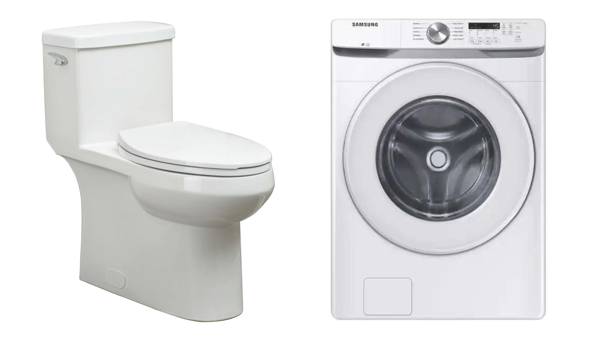 Toilet and Washing machine