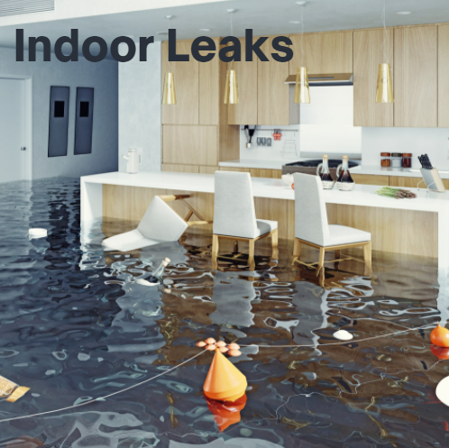 flooded kitchen