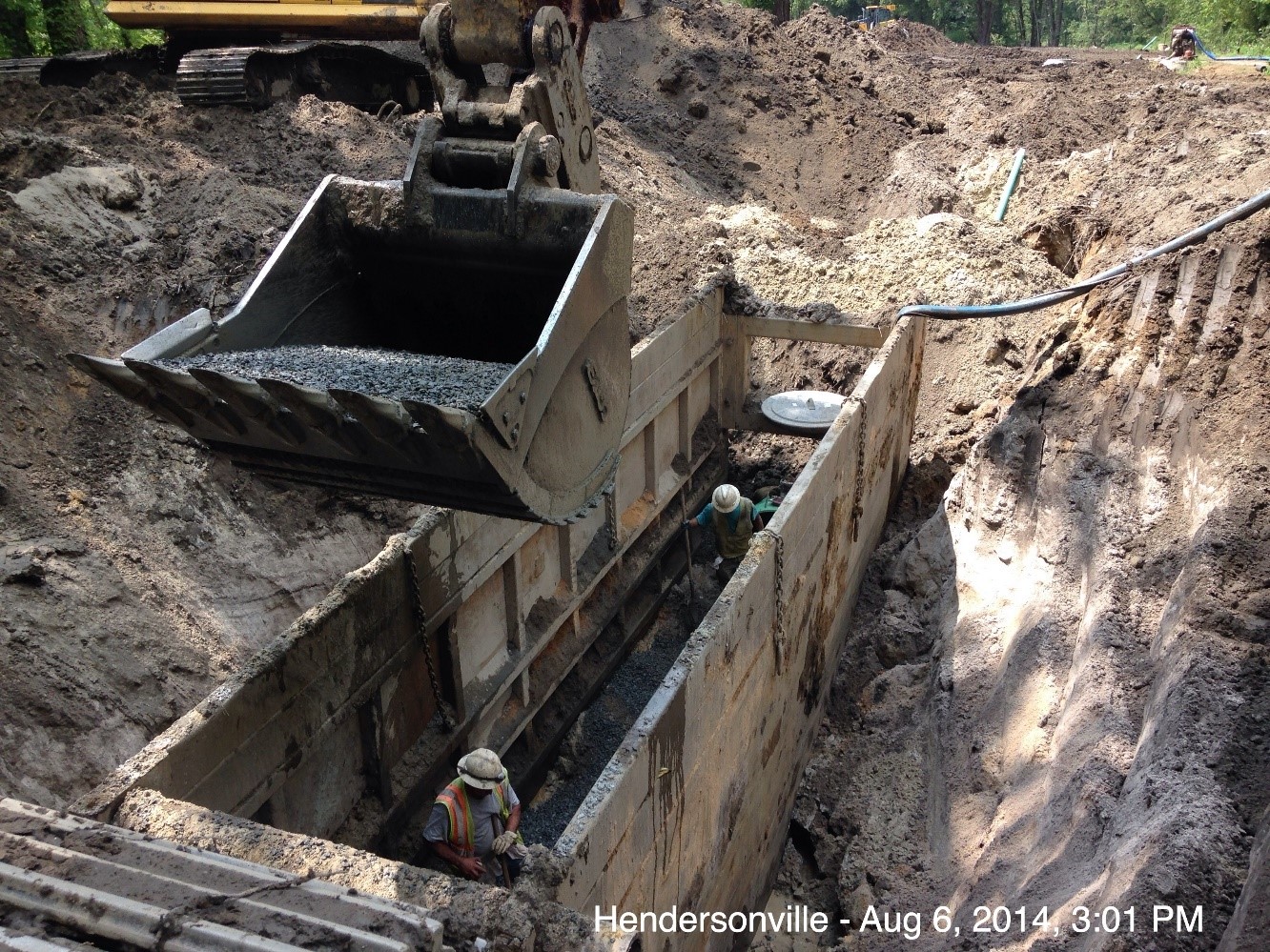 sewer installation photo