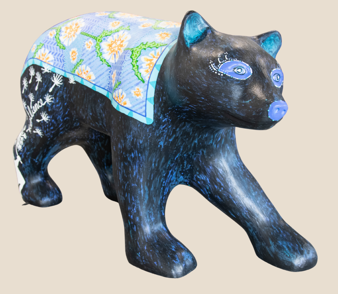 painted fiberglass bear