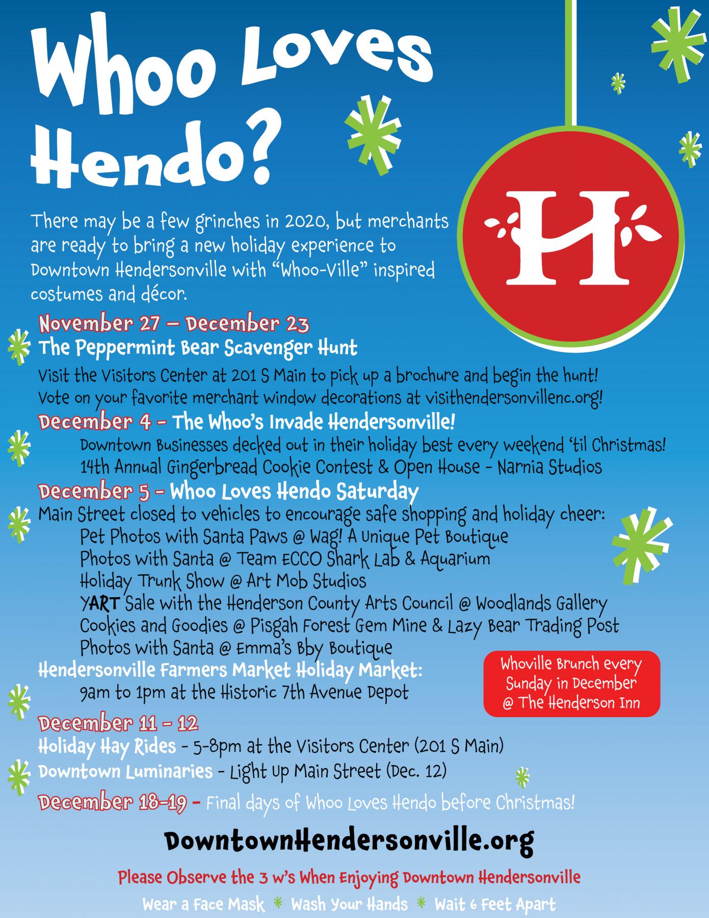 holiday activities flyer