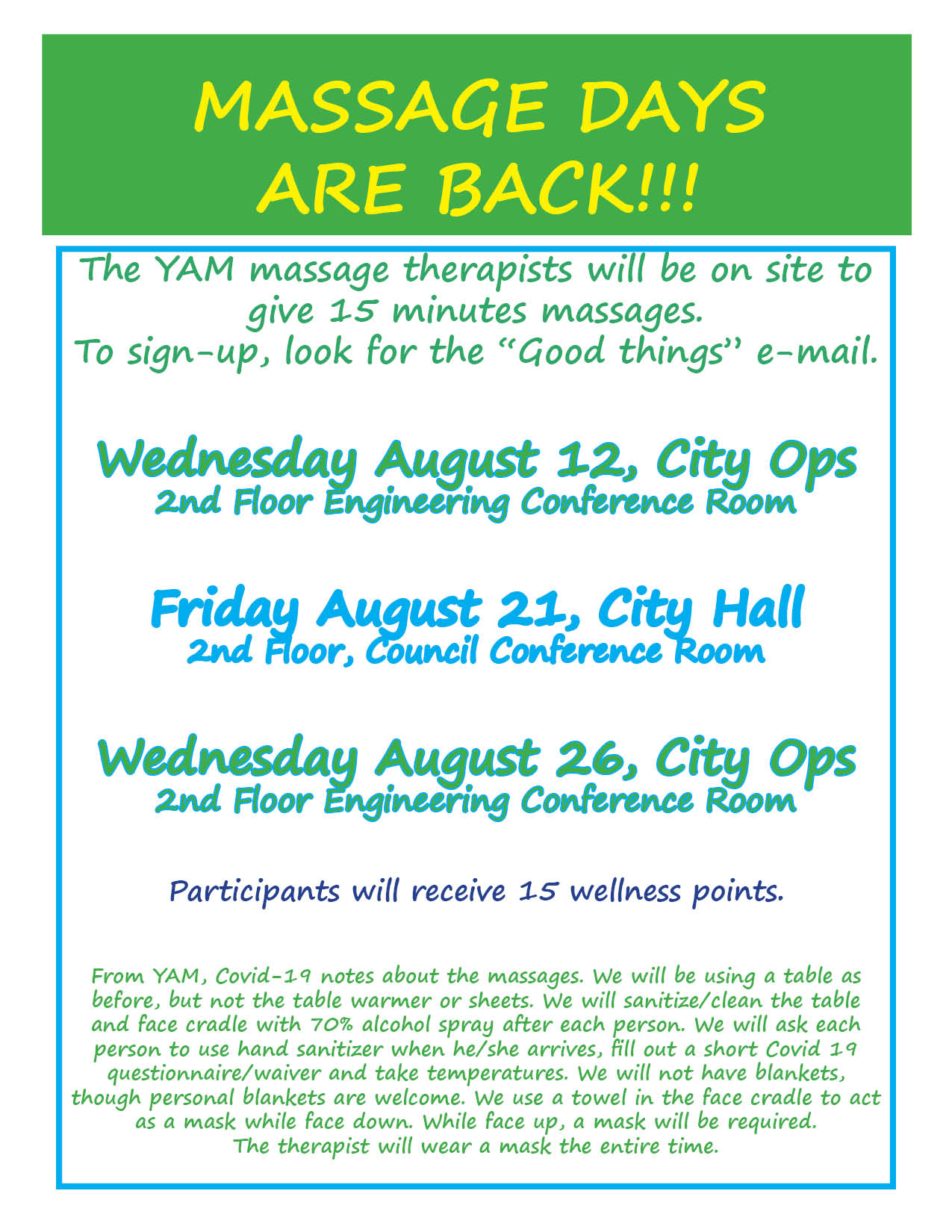 Massage SignUps City of Hendersonville, NC Official site