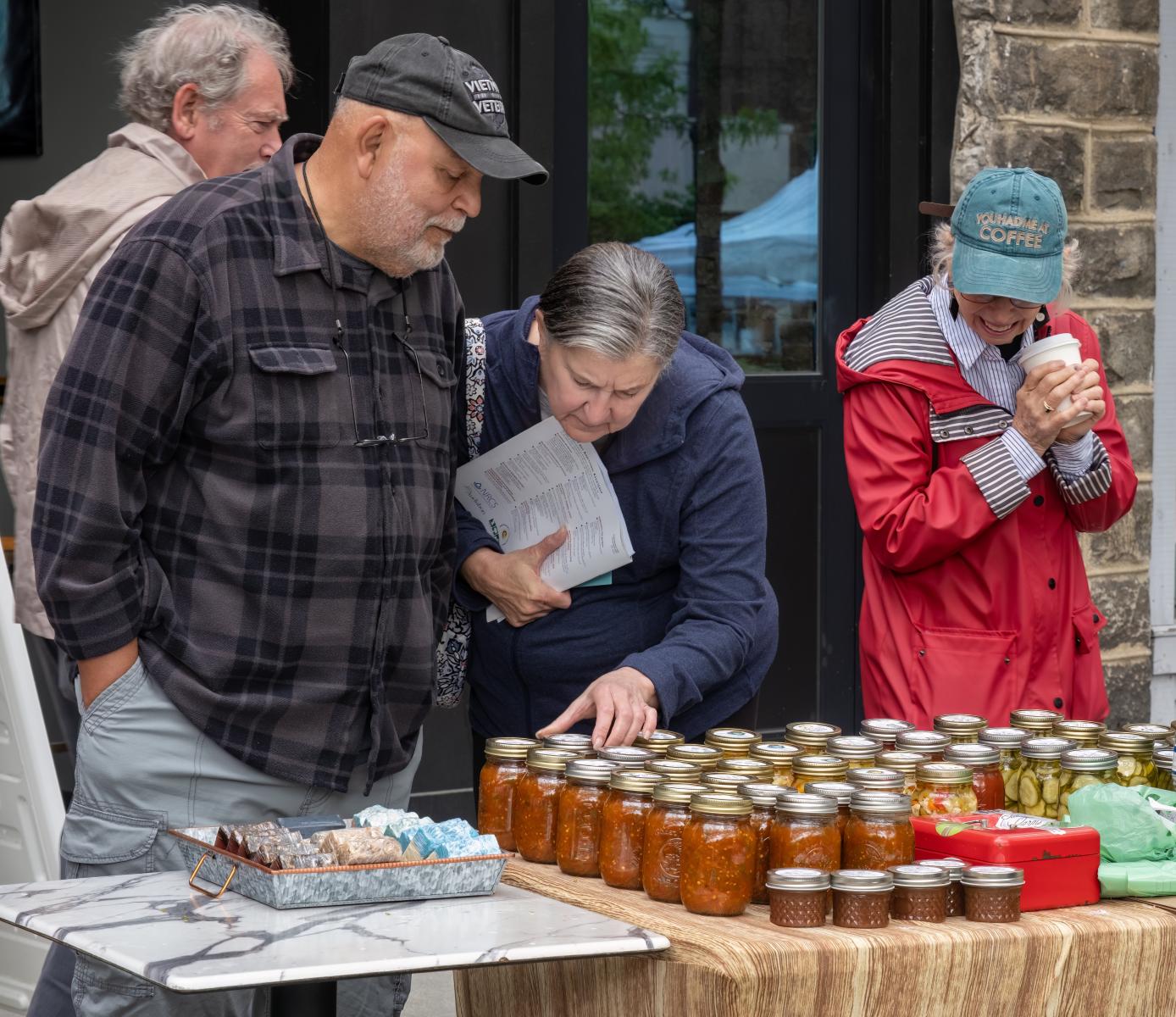 Honey vendor at Hendo Earth Fest